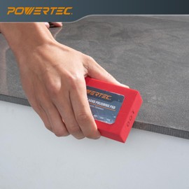 POWERTEC Diamond Hand Polishing Pads 100 Grits 1Pack, Diamond Sanding Block for Polishing and Grinding Porcelain, Ceramic Tile, Glass, Granite, Stone, Wood & Metal (71905)