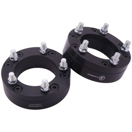 VLAOSCHI Black Forged 6x5.5 to 5x4.5 Wheel Adapters 2 Inch with 14x1.5 Studs Compatible with Chevy GMC 6 Lug for Suburban Silverado Sierra 1500 Tahoe (Adapt 5x114.3 Rim on 6x139.7 Vehicle) - Pack of 2