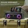 Solar Bluetooth Speaker, Outdoor Solar Charging Radio, with LED Marquee
