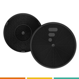 Franke 112.0016.755 | AEG EFF62 | Activated Carbon Filter for Cooker Hood | Pack of 2 | Diameter 199 mm x 35 mm | Made in Italy