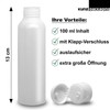 Kunz Packaging Travel Bottles for Filling - Empty 100 ml