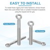 PATIKIL M14x150mm Shoulder Swing Lifting Eye Bolt, 304 Stainless Steel
