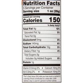 Sensible Portions Stacked Garden Veggie Chips, BBQ, 5 oz (Pack of 12)