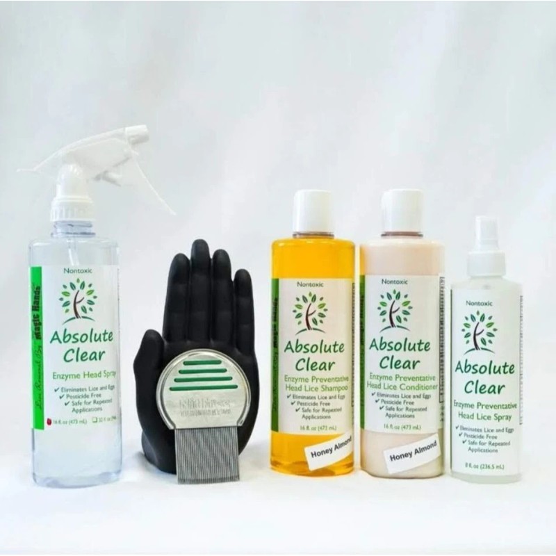 Absolute Clear Lice Treatment Complete Lice Removal Kit Lice Prevention