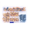 ANCLLO 177pcs Motorcycle Fairing Bumpers Panel Bolts Kit Body Fastener