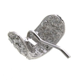 VingTAINE H7183-S Bijou Curve Hair Cuff, Pony Hook, Easy Arrangement, Hair Accessory, Silver