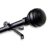 Rod Desyne Poise Curtain Rod, 66-120 inch, Black