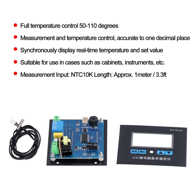 Microcomputer Thermostat Controller Digital Temperature Control Switch XHW1412