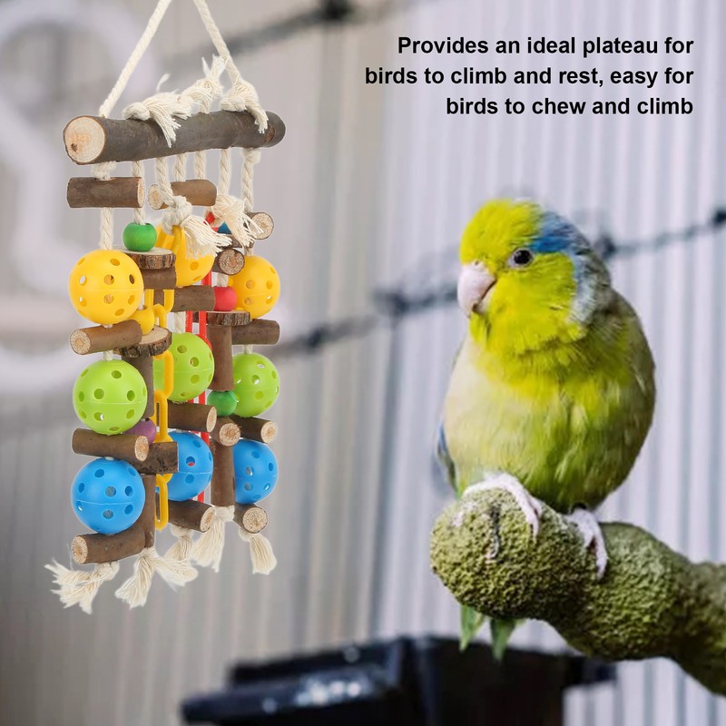 Wooden Parrot Chewing Blocks Safe Bite Resistant Large Parrot Bite
