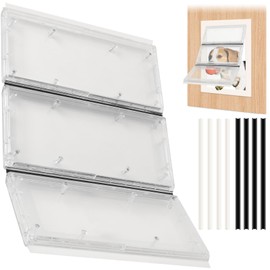 Calvana 3-Panel Airseal Pet Door Replacement Flap, Compatible with Ideal Pet Products 10.25"x15.75" Extra Large Dog Door, Easy Installation