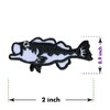 Generic 2 Pcs Tiny Fish Iron On Patches Embroidered Applique