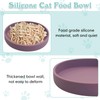 Apatal Silicone Dog Bowl Shallow Cat Food Bowls 7in Flat