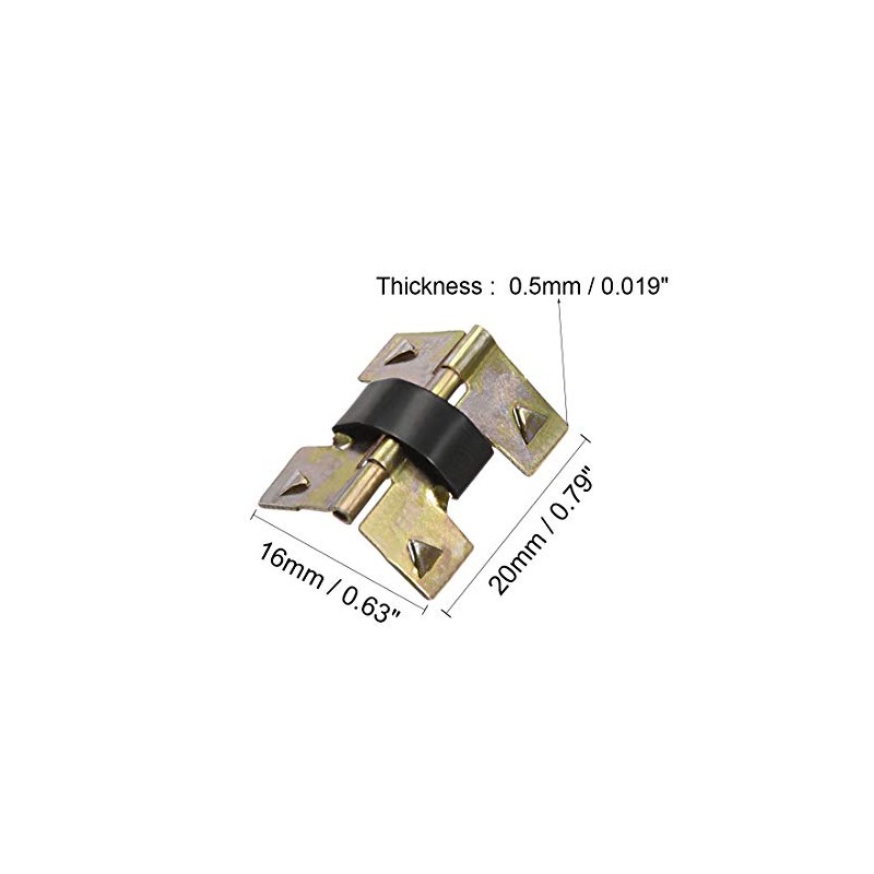 sourcing map Spring Loaded Hinges for Glasses Case Jewelry Wooden