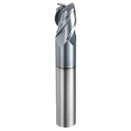 HARFINGTON Carbide Square Nose End Mill Bit 7/16" Cut Dia 4 Flutes TiAlN Coated Milling Cutter for Hardened Steel Metal (7/16" Shank 5/8" Cut Length 2-11/16" Long 30 Degree Helix HRC53-55)