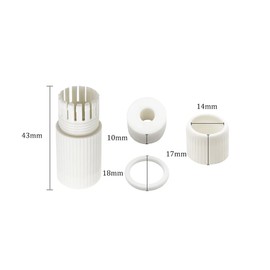 ZYAMY 6 Sets Outdoor IP Camera RJ45 Waterproof Connector Top Cover Adapter Weatherproof Protector Surveillance Special Cover for Tail Fiber Optic Cable (4pcs/Set) White