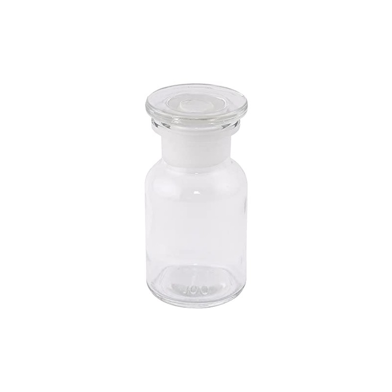 As One 3-9175-02 Wide Mouth Reagent Bottle, White, 3.4 fl