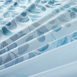 MILDLY 100% Egyptian Cotton Duvet Cover Set 3pcs Printed Bedding Set with Zipper Closure & Corner Ties - Nero (1 Duvet Cover, 2 Pillow Shams)