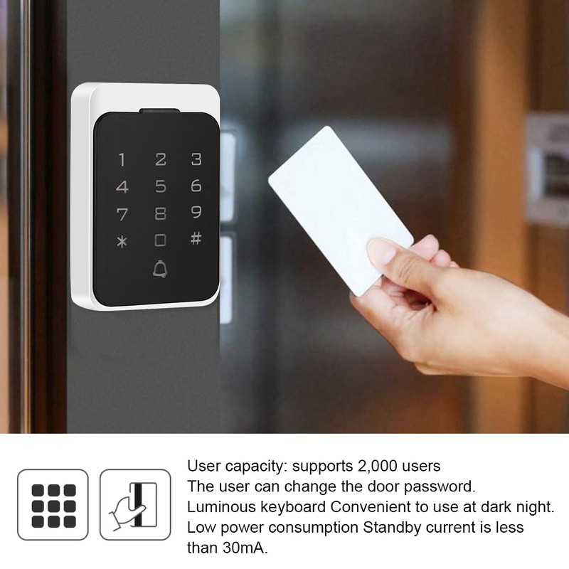 Metal IP65 Waterproof Access Controller Keypad Password 125KHZ RFID Card