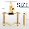 2 Pcs Brass Self Piercing Saddle Valve Copper Self Tapping