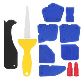 12Pcs/Set Caulk Tool Kit Silicone Sealant Finishing Tool Plastic Sealant Spreader Caulking Scraper Glass Glue Finishing Tool Kit
