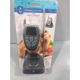 Gourmet Grand Gourmet Wireless Remote Meat Thermometer, Dual Timer, Flashlight