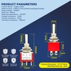 DaFuRui Spdt Toggle Switch，20Pack 3 Position 6 Pin ON-Off-ON Metal