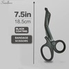 Trauma Shears Black EMT Scissors, Cut Thick Fabric & Materials