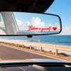 5 pcs “Believe in Yourself” Rearview Mirror Stickers,Automotive Vinyl Vanity