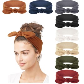 DRESHOW 8 Pack Women Headbands Headwraps Hair Bands Bows Hair Accessories