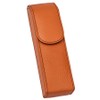 adorini Bags Cigar Case 2 Cigars Orange Black Stitching