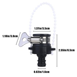 lvzhen 2Pcs Hose Tap Connector | Round ø 20mm-24mm Universal Mixer Kitchen Tap Hose Connector | Adjustable Stainless Steel Collar Garden Tap Connector for Hose Pipe