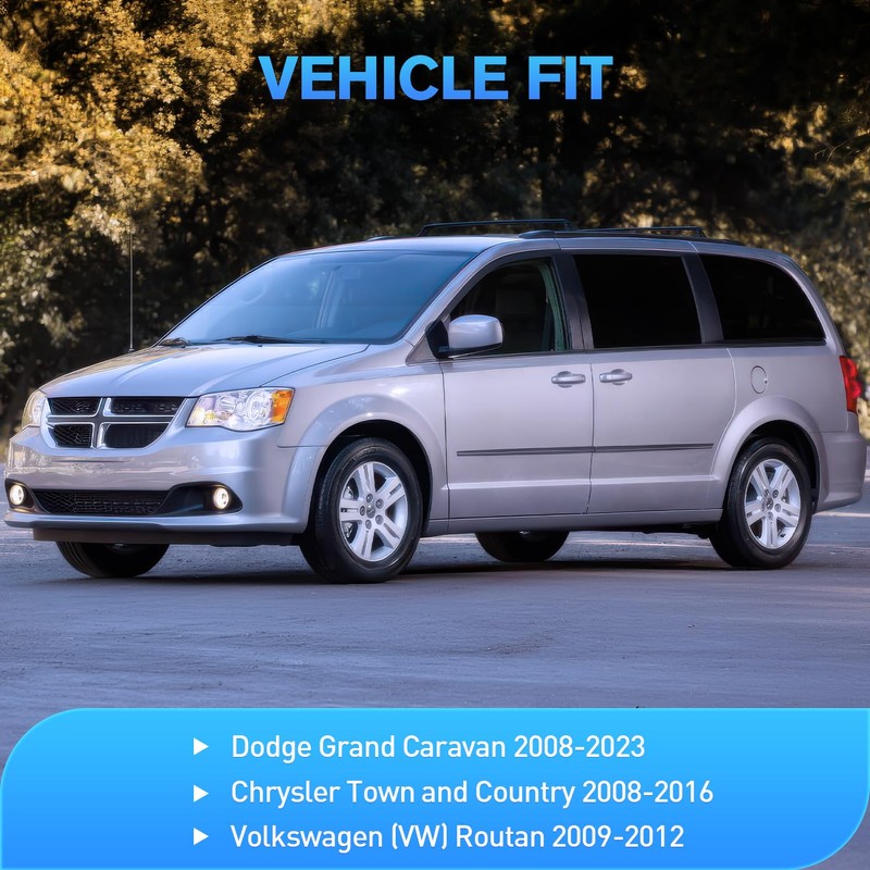 Nilight in Channel Rain Guards for Grand Caravan 2008-2023, Chrysler