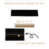 Isaac Kieran Raven Black Velvet Bracelet Gift Folder Travel Storage