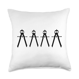 Architecture Compass Architect Student Site Planning Throw Pillow