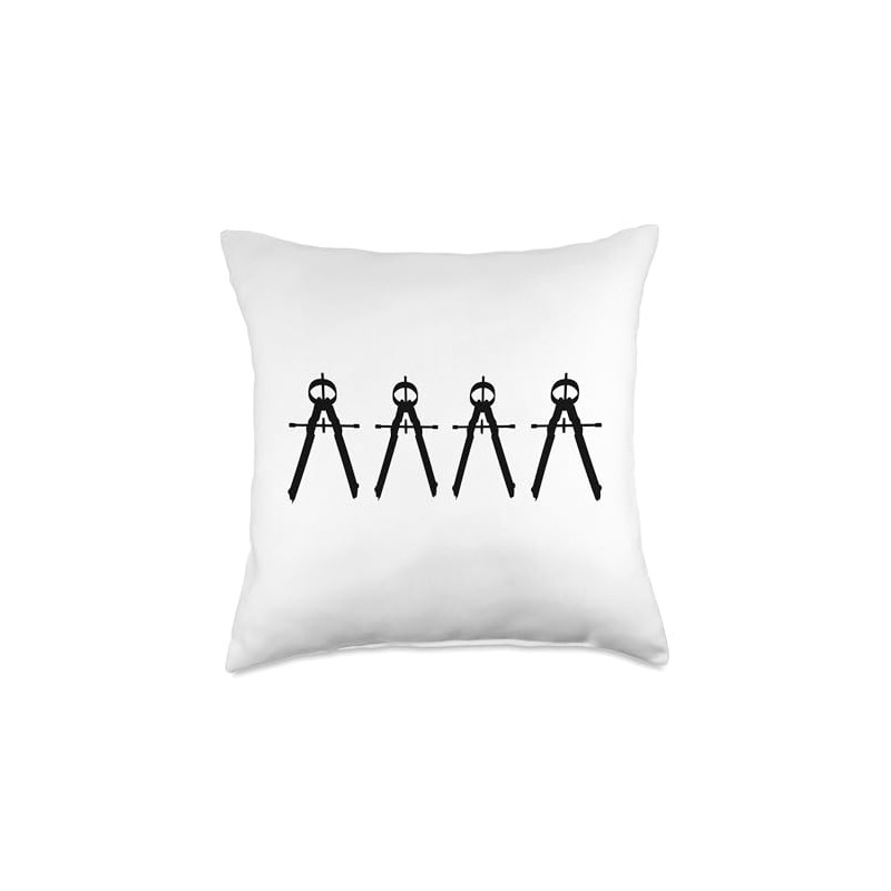 Architecture Compass Architect Student Site Planning Throw Pillow