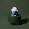 Music Box Round Shape Fortune Cat Style Pleasing Melody Exquisite
