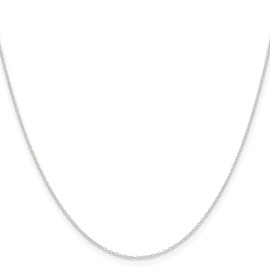 Auriga Fine Jewelry 925 Sterling Silver .95mm Forzantina Cable Chain Necklace 20"