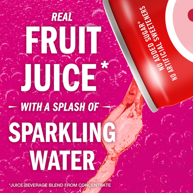 IZZE Sparkling Water Juice Beverage Blend, Strawberry, No Sugar Added,