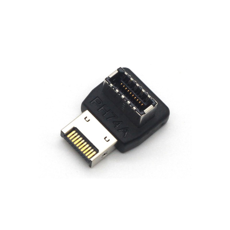 2x USB 3.2 Front Panel Internal Connector Type-E 90 Degree
