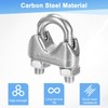 M METERXITY 8-Pack Cable Clamps, M4 Stainless Steel 4mm Wire