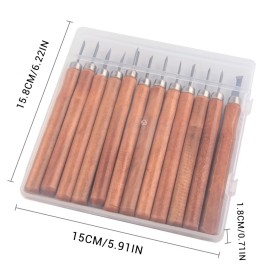 Unbranded 12PCS Wood Carving Tools Gouges Woodworking Chisels Wood Carving Knifes Set New