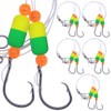 Pompano-Rigs-for-Surf-Fishing-Saltwater-Gear with Double Circle & Wide Gap Hook-6-Pack Surf Fishing