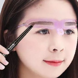 2147 눈썹 대칭 모양 잡기 가이드 템플릿 도구 초보자 메이크업 보조 도안 스텐실 Eyebrow Symmetry Shape Guide Template Tool Beginner Makeup Assist Stencil [8 types of eyebrow guides]