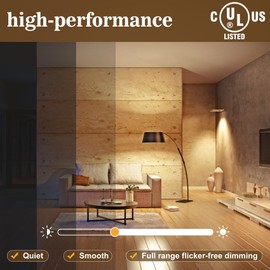 50W Dimmable LED Driver 24V, 120V AC to 24V DC Dimmable Transformer Power Supply Adapter, 50W Triac LED Dimming Driver, Electric Power Supply Compatible with lutron, leviton Dimmers