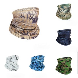 Multiple scarf Breathable cooling UV protection gaiter Cycling bandana Sweat-absorbing sports Magic Bandana Ice Silk Cool Neck Head Cover for Men Women outdoor fishing camping hunting - Color: Green S