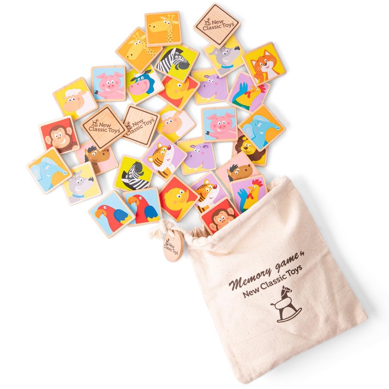 New Classic Toys Memory Game - Farm Animals 10830