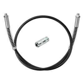 LEDBarz 49-16-2647 Grease Gun Hose(With HP Connector) 48'' for Milwaukee 49-16-2647 M18 48" Grease Gun