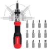 SHARDEN Ratcheting Screwdriver 13-in-1 Multibit Screwdriver All in One Screwdriver