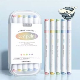 Separate notation in product details 하이라이터 부드러운 세트 5개입 형광펜 색상 풍부한 팬 얇은 볼펜 Highlighter Soft Set 5-Piece Fluorescent Pen Color Rich Fine Ballpoint Pen [1 set (5 colors)]