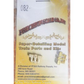 Precision Scale O #082 Brackets, Cab Angle. 2 cored and 4 plain